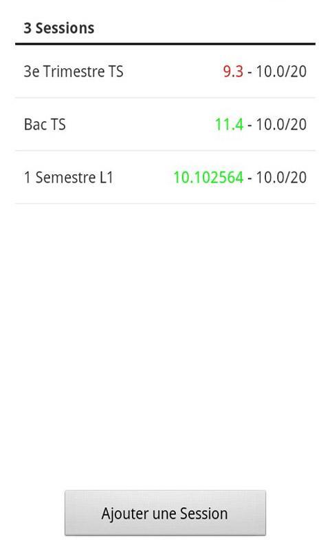 Notes Pronostics截图1