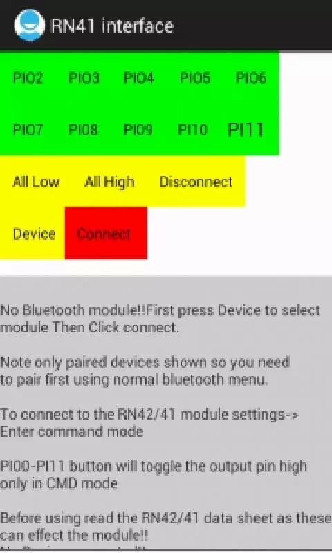 Bluetooth RN42/41 Progra...截图2