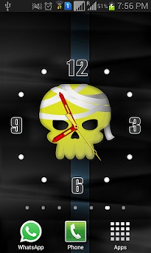 Funny Skull Clock截图2