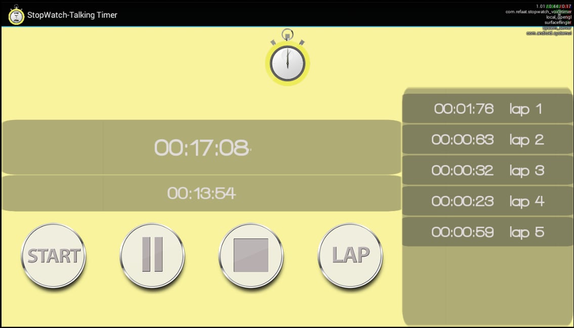 StopWatch &amp; Talking Time...截图6