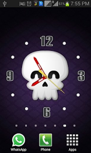 Funny Skull Clock截图4