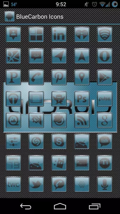 Blue Carbon - Icon Pack截图5