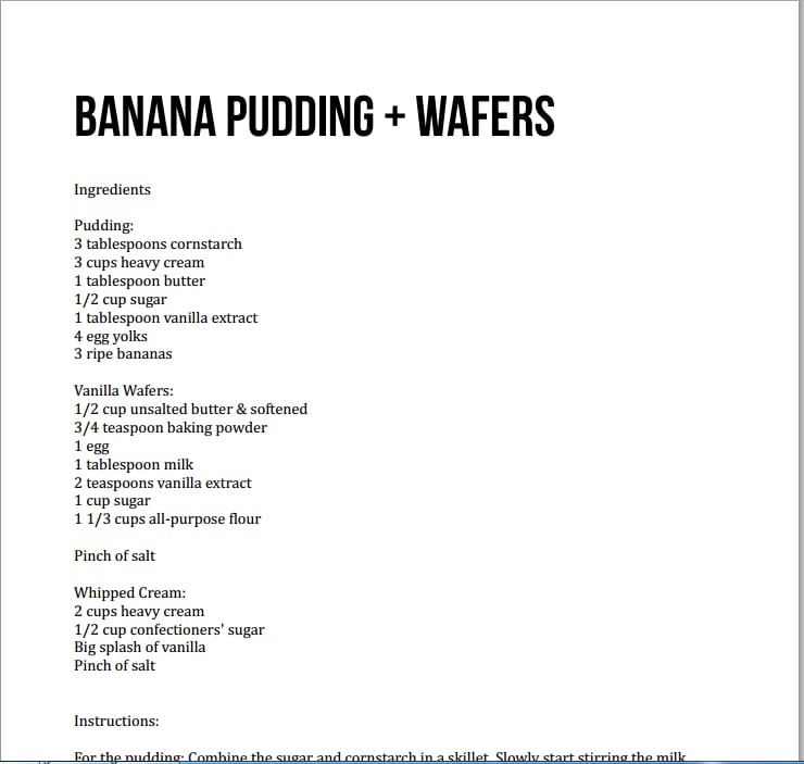 Banana Pudding Recipes截图1