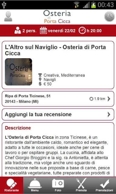 Osteria di Porta Cicca截图3