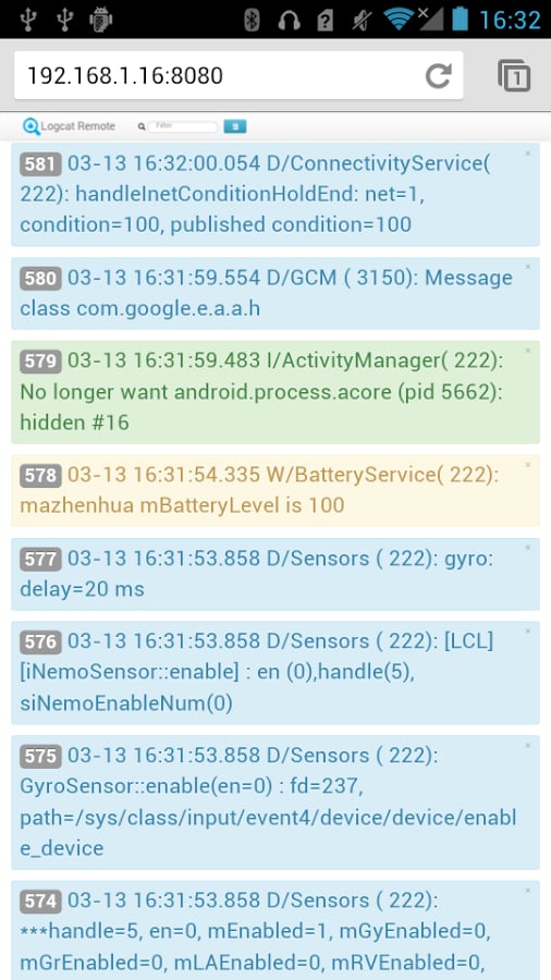 Logcat Remote截图3