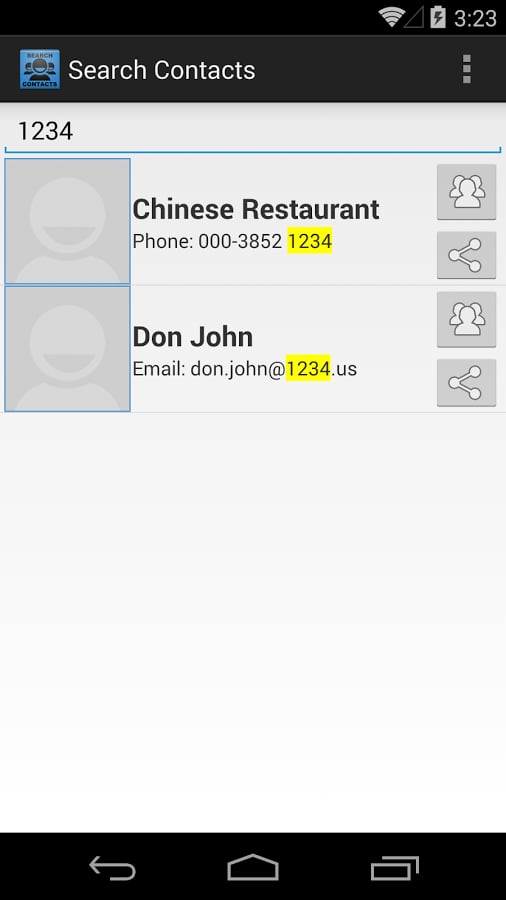 Search Contacts截图8