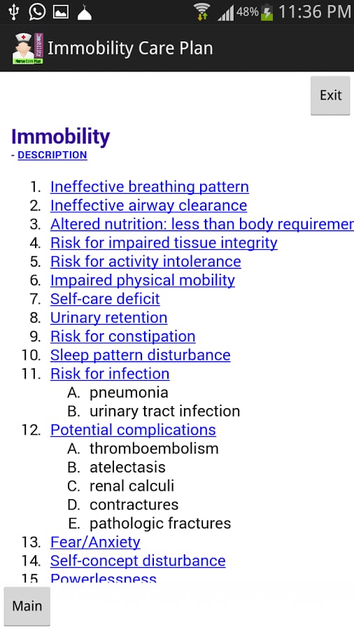 Nurse care plan Immobili...截图1