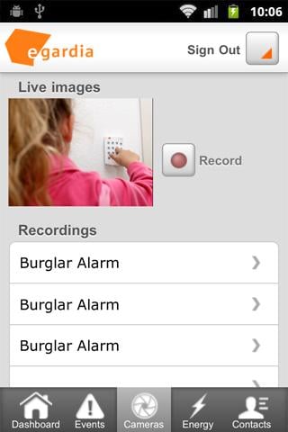 Egardia Alarm System App截图3