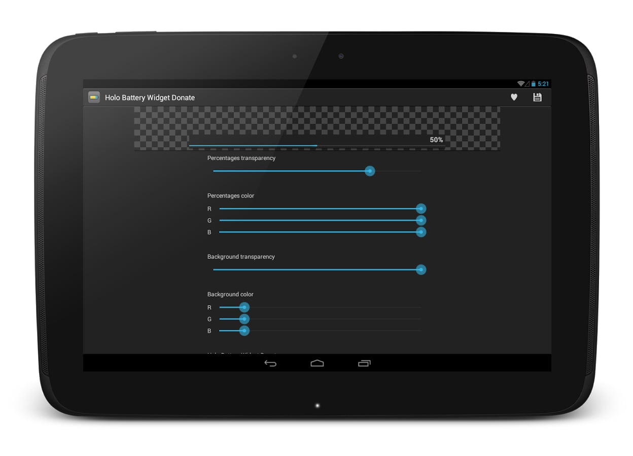 Holo Battery Widget Dona...截图2