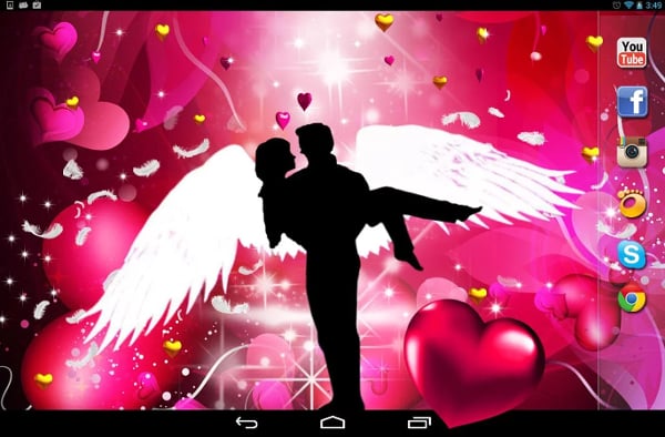 Valentine Angels LWP截图1