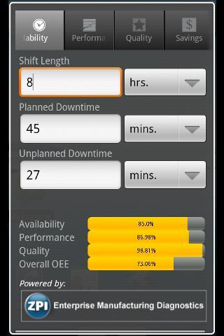 OEE Calculator截图1