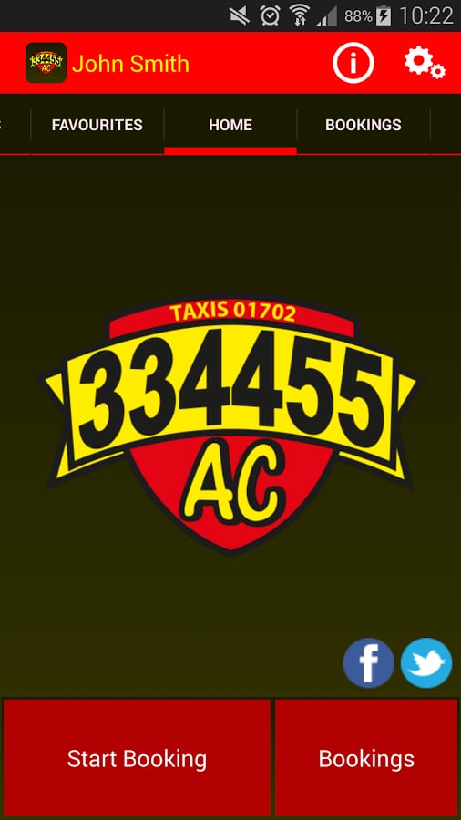 334455 AC Taxis Cab App截图1