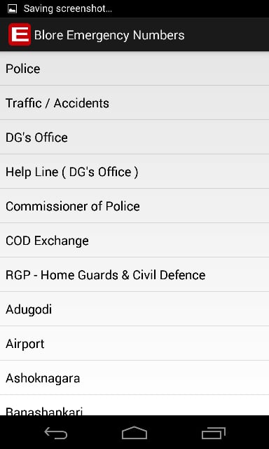 Bangalore Emergency Numbers截图4