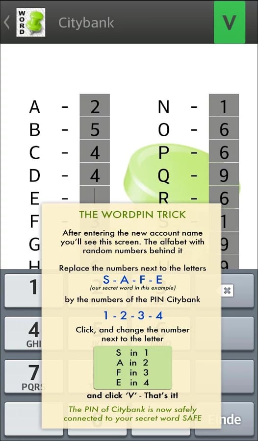 WordPIN - Safe pincode s...截图4