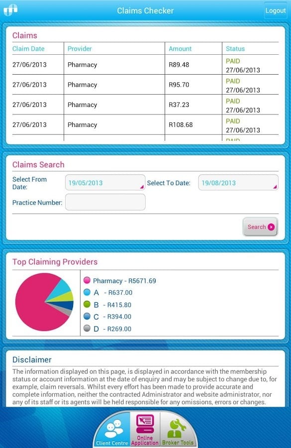 Medscheme Broker Applica...截图5