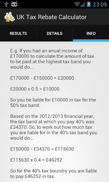 UK Tax Rebate Calculator截图7