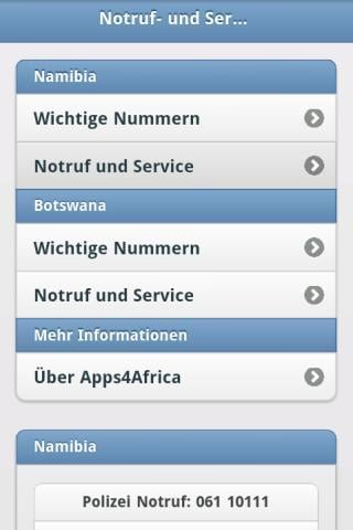 Notfall und Servicenumme...截图2