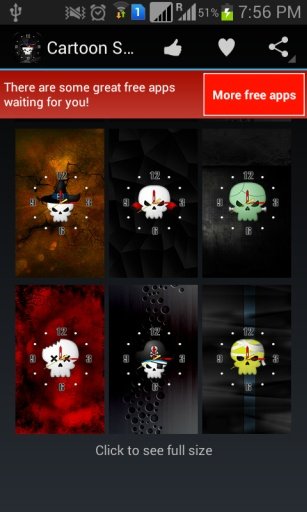 Funny Skull Clock截图5