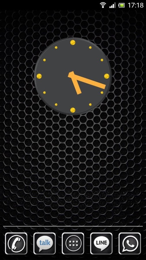 Simple Grey Clock Widget截图1