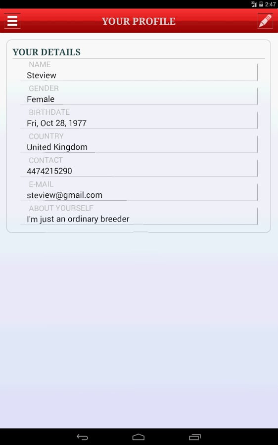 Pet Profile Free截图1