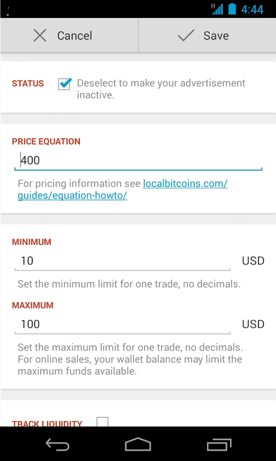 Local Trader for LocalBitcoins截图6