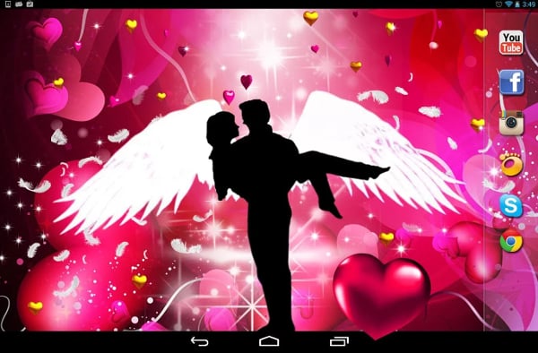 Valentine Angels LWP截图2