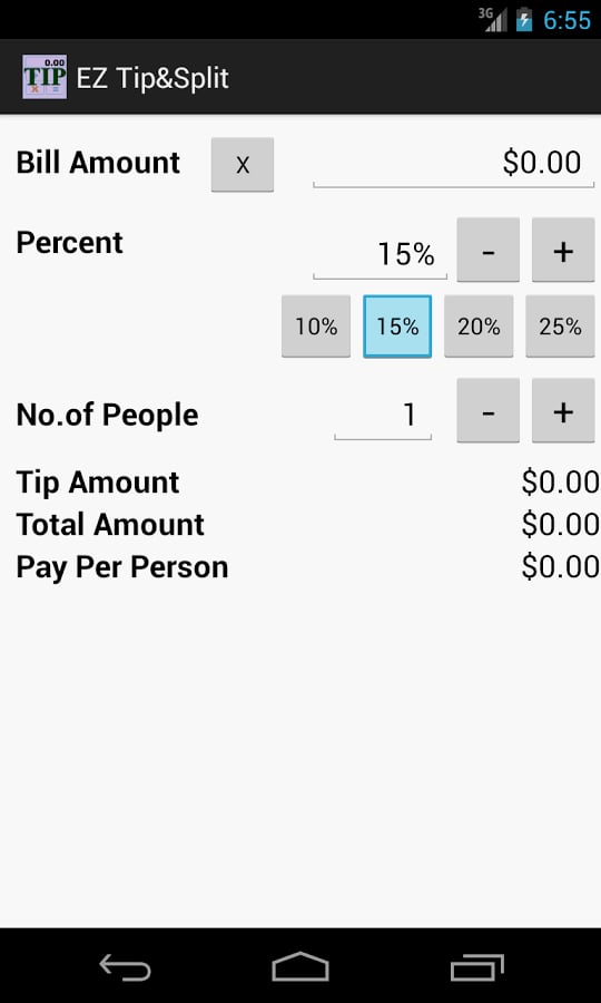 EZ Tip &amp; Split Calculato...截图2