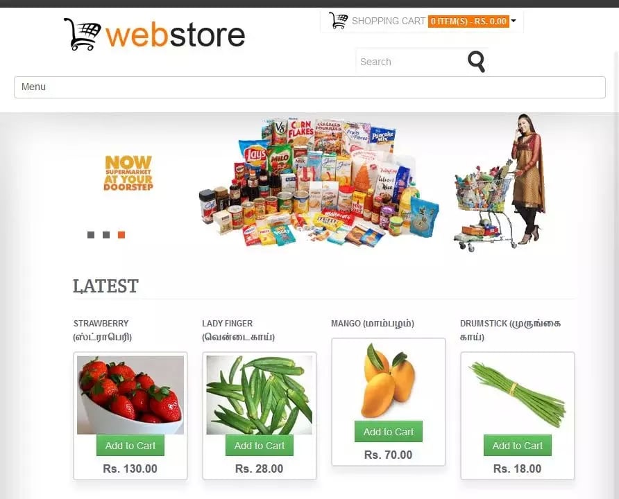 Online Grocery Store截图1