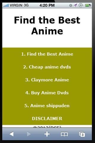 Find the Best Anime截图1