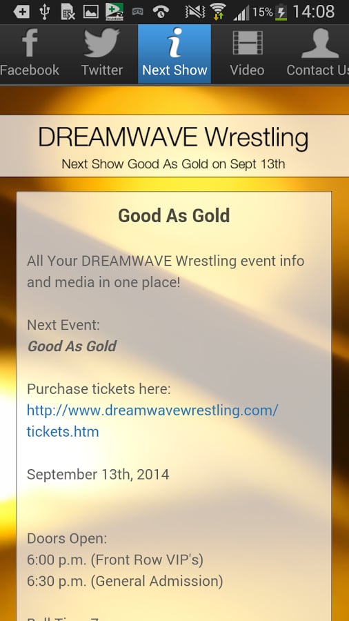 DREAMWAVE Wrestling App截图2