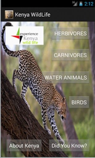 Kenya Wildlife App截图1