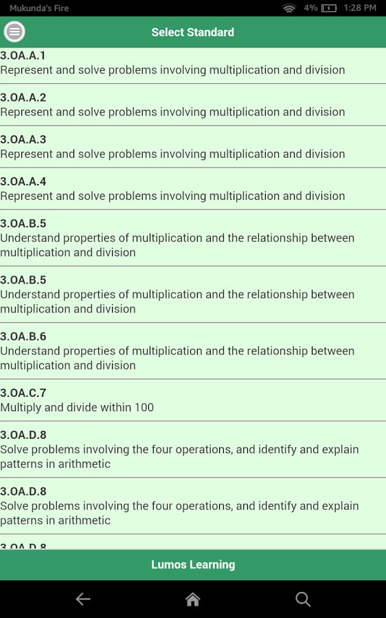 Common Core Grade 4 Prac...截图2