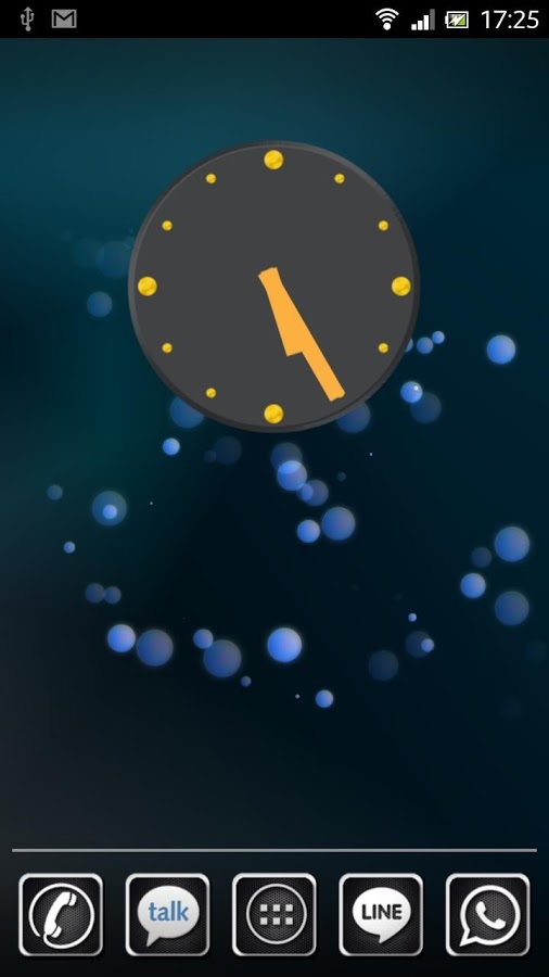 Simple Grey Clock Widget截图2