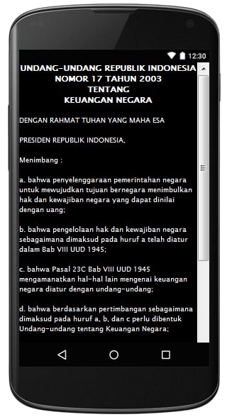 UU KEUANGAN NEGARA NO. 1...截图2