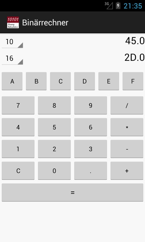 Binary Calculator Light截图2