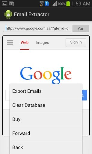 Extract Emails from Webpages截图2