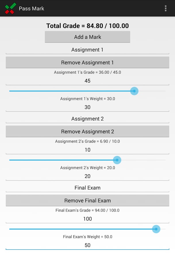 Pass Mark Grade Calculat...截图1