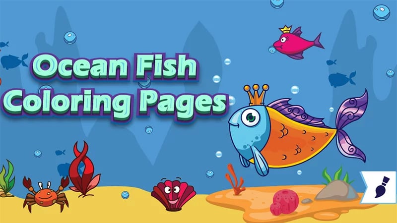 Ocean fish coloring page...截图5