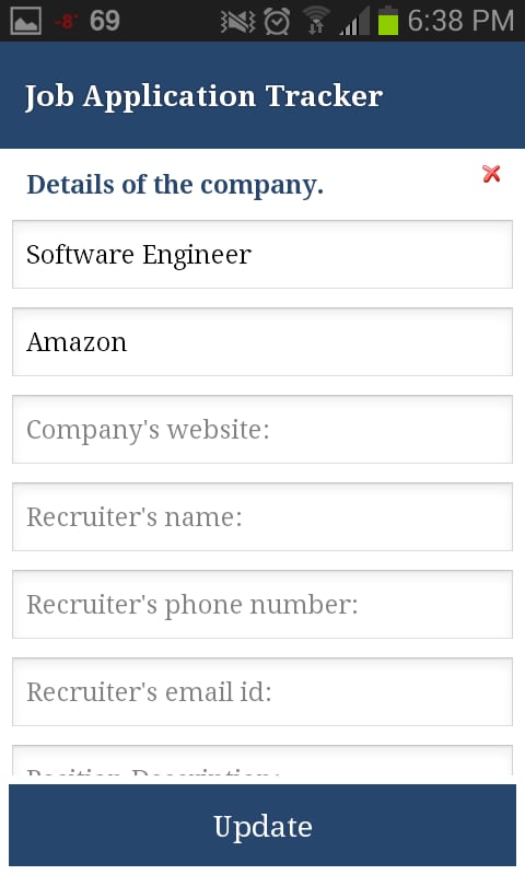 Job Application Tracker截图8