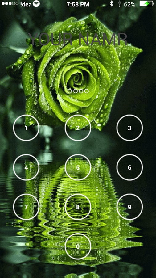 Rose Keypad lock Screen截图4