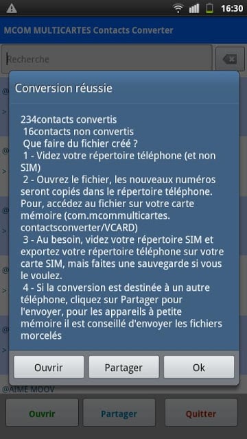 Contacts Converter截图2