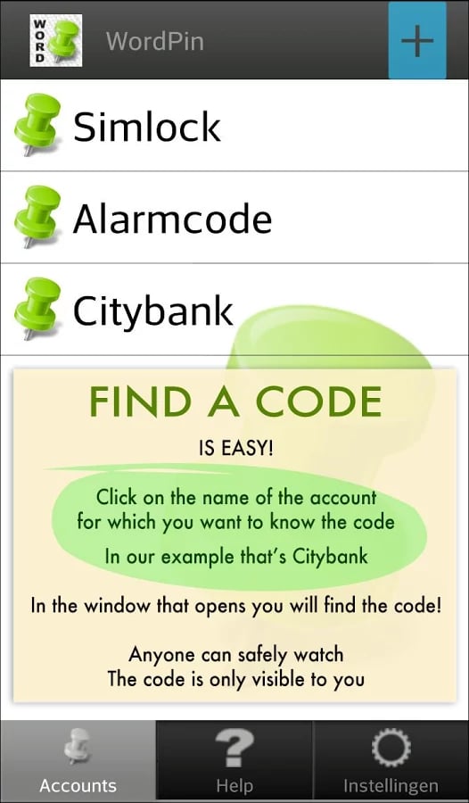 WordPIN - Safe pincode s...截图2