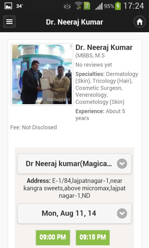 Dr Neeraj Kumar Appointm...截图1