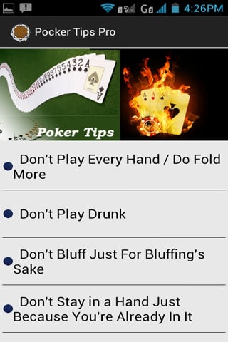 Pocker Tips截图1