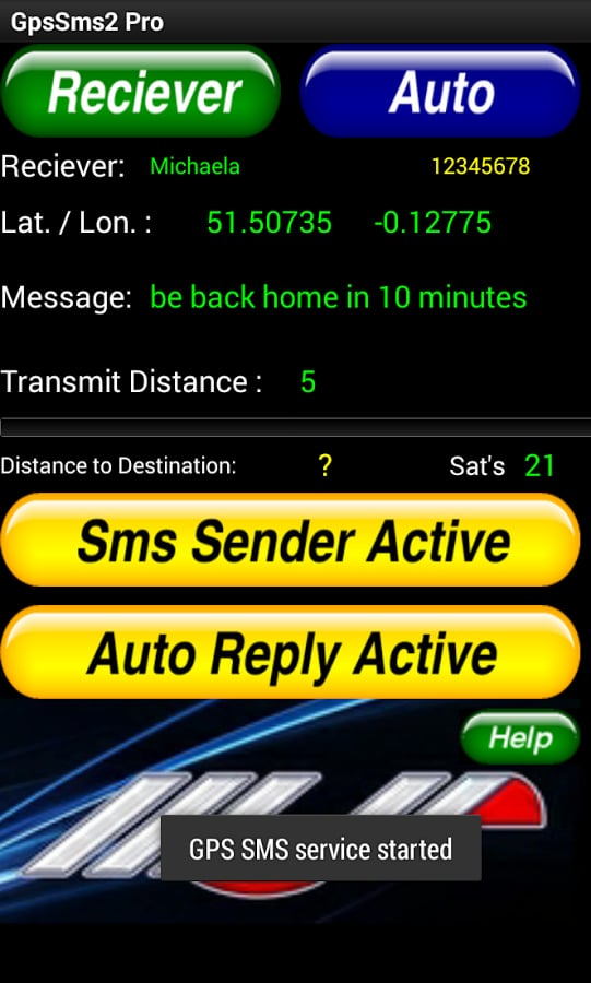 Gps Sms 2 Free Test截图2