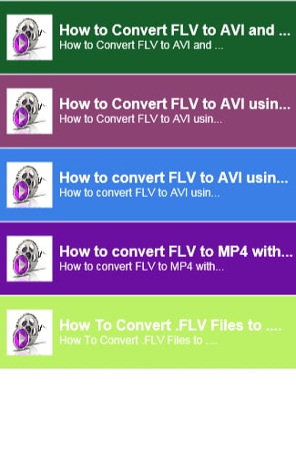 How to converter Flv to ...截图2