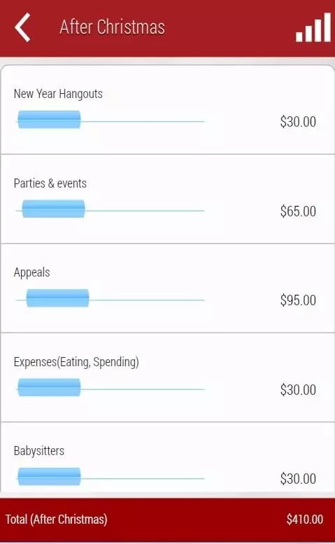 Christmas Budget Planner截图7