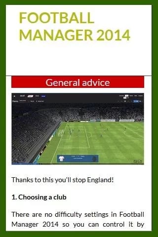 Guide for Football Manag...截图2