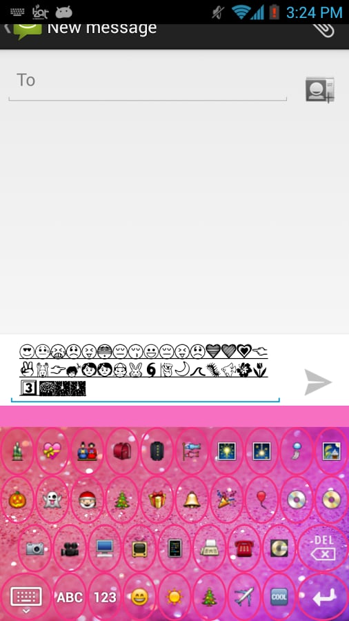 pink keyboard glow截图1