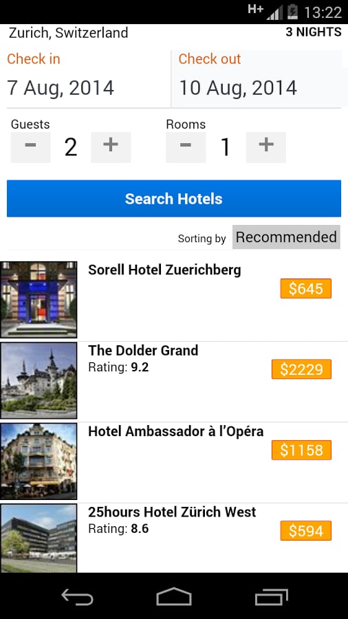 Zurich Hotels截图2